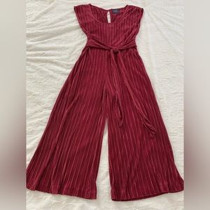 COPY - Anthropologie Maeve Sonata Berry Crinkle Jumpsuit One Piece Size 6